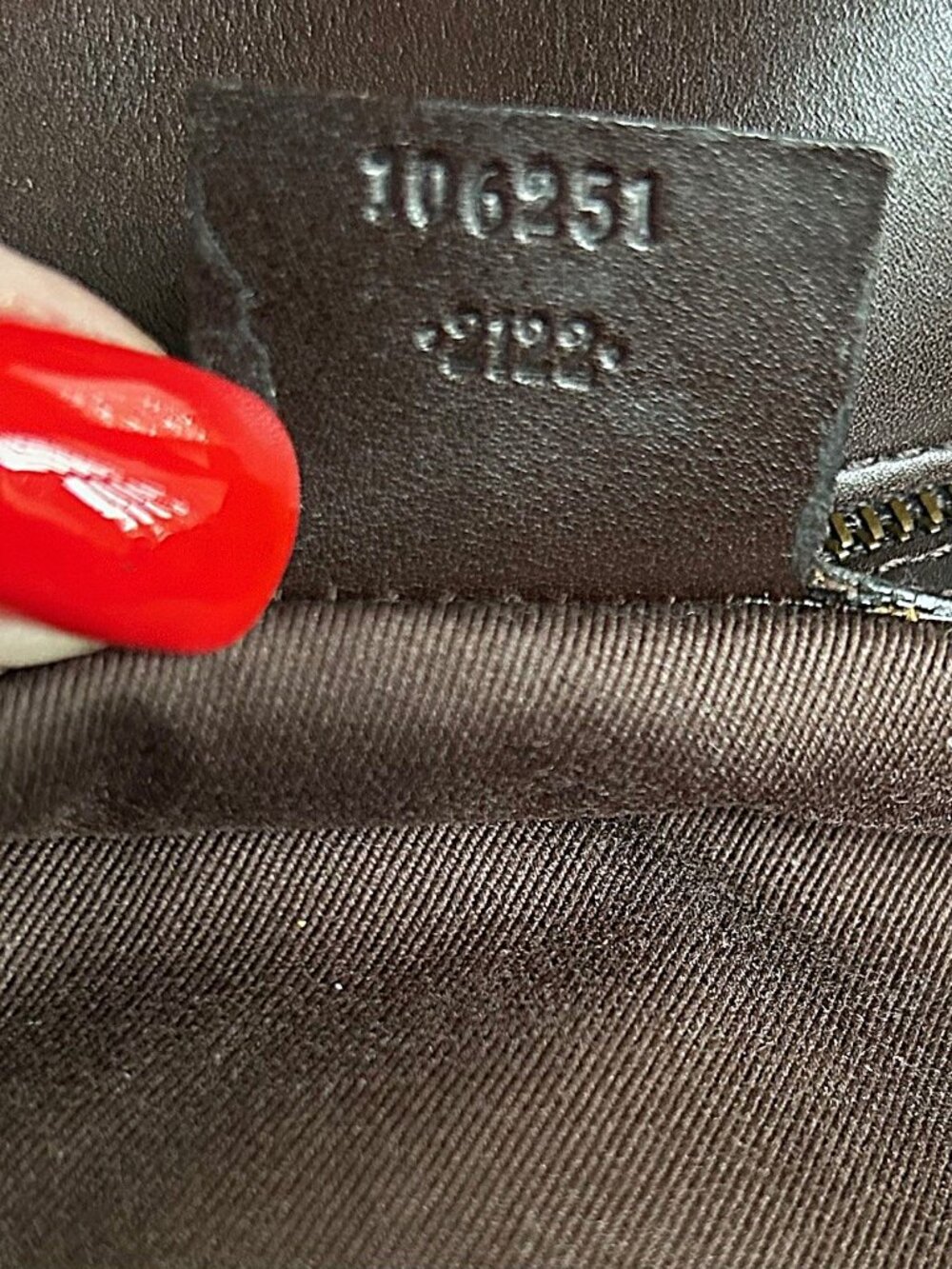 GUCCI GG Monogram Buckle Tote Bag, Taupe, Brown - Picture 10 of 16